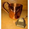 Image 2 : Vintage Italian Copper Craft Mug w/ Cow Bell & Assorted Artifacts / Fossils