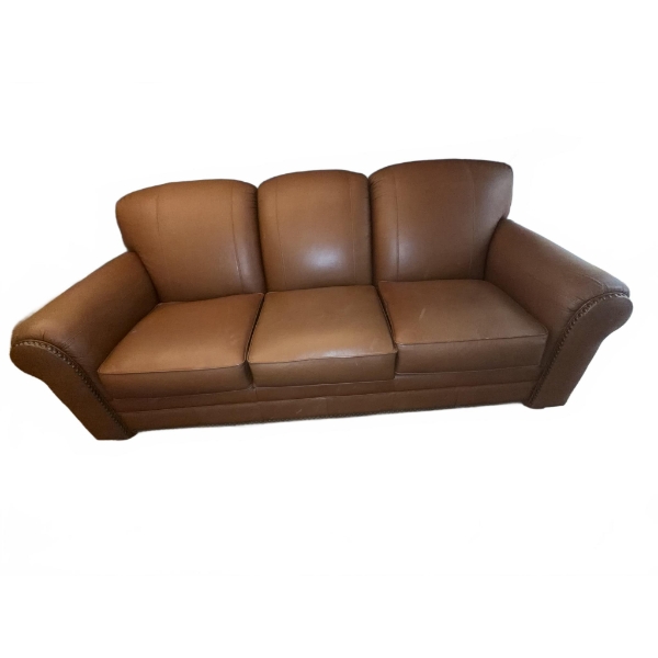 La-Z-Boy Genuine Leather Brown Sofa