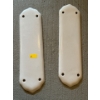 Image 7 : Plain White Finger Plates  - 14 Total