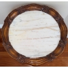 Image 4 : Marble Round Regency Side Table 27D x 22H