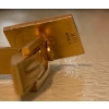 Image 3 : 10K Gold St. Andrews Cross Cuff Link Pair - Weighs 8.08g
