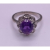 Image 1 : One Ladies Synthetic Gemstone Ring 10K WG, Weighs 4.3g 
