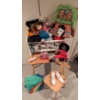 Image 2 : Collectibles Lot: Plush Toys, Vintage Items, and Wooden Furniture