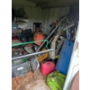 Image 2 : Shed with all contents, including snowblower, lawnmowers, table, saws, and all your gardening needs 