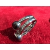 Image 4 : 3 Silver Coloured Rings with Unknown Stamps