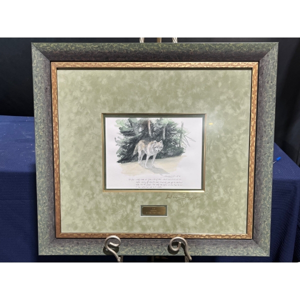 John Seerey-Lester Wolf Original Watercolour 12Wx9H