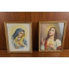 Image 1 : Two Framed Religious Prints Featuring Sacred Heart Motifs