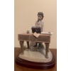 Image 1 : LLADRO Porcelain 'Young Beethoven'  Figure w/ Wooden Base (Slight Chip) - 7W, 10T 