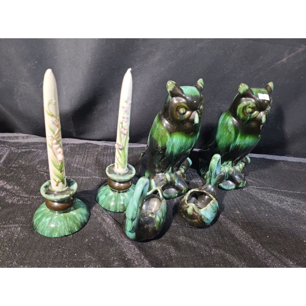Candle Holders, Swans, & Owls 