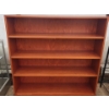 Image 2 : Four Shelf Wooden Bookcase - 48"H x 48"W x 12"D