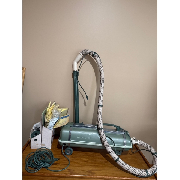 Electrlux Vintage Metal Vaccuum w/ Accessories 