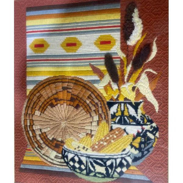 Cross Stitch Baskets & Vases(24.5'/20.5' Inches Before Frame)