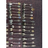 Image 9 : Silver-Plated and Non SP  Souvenir Spoons, Serving Pieces, Napkin Rings, and Flatware Lot