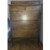 Image 1 : Seven Drawered Antique High Boy Chest of Drawers  32w x 21d x 52 tall