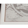 Image 7 : Framed Vintage Piece of Nottingham Lace, Traditional English Textile ( 16"W x 16.5"H)