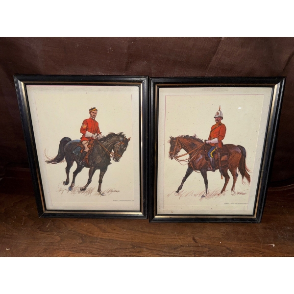 Art Work Depicting 2 Sergeants of the North-West Royal Mounted Police