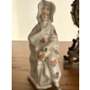 Image 3 : Antique Decorative Items - Gorgeous Rococo Style Mantel Clock w/ Porcelain Figurine 