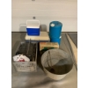 Image 1 : Camp Gear Lot Including Coolers, Propane Stoves and Water Containers