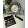 Image 3 : Waterford Crystal Mantle Clock Book Collection Pewter Trinket Boxes Handcarved Figurine & more