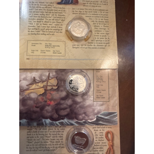 2002 50 Cent Legends Folklore - Sterling Silver Coin Book Set