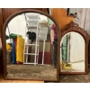 Image 1 : Pair of Wood Framed Decorative Mirrors 26Wx32H and 19Wx29H