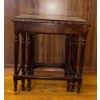 Image 2 : Three Stylish Antique Nesting Tables  23"x 14" x 25"tall