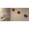 Image 1 : 3 Piece Cherry Blossom Art w/ Decorative 3D Botanicles 