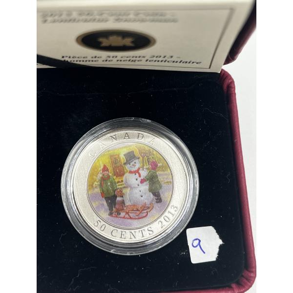 2013 Canada 50-cent Snowman Lenticular Coin