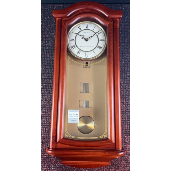 Brand New in Box Seiko Wall Clock with Dual Chimes