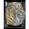 Image 1 : Silver Art 10 oz Bar Woman with Flowing Hair Antiqued finish .9999The art on this ultra high relief