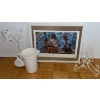 Image 2 : Crafty Woven Baskets  Jewelry Tree Mini Art Easel Water Jug & "What Happened To Your Hands" print