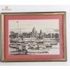 Image 3 : The British Columbia Parliament Buildings In Victoria Pen And Ink Drawing By Clark M. Goff 17''*13''