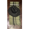 Image 1 : Vintage Resistol Black Cowboy Hat w/Scarf  size 58 or 7.25