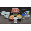 Image 1 : 2 Bosson Heads + Oster Fondue Pot W/Fondue Forks + Various China Ware Pieces
