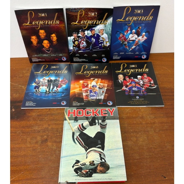 2007-2013 Legends Induction Programs and 'Hockey' Hardcover Book
