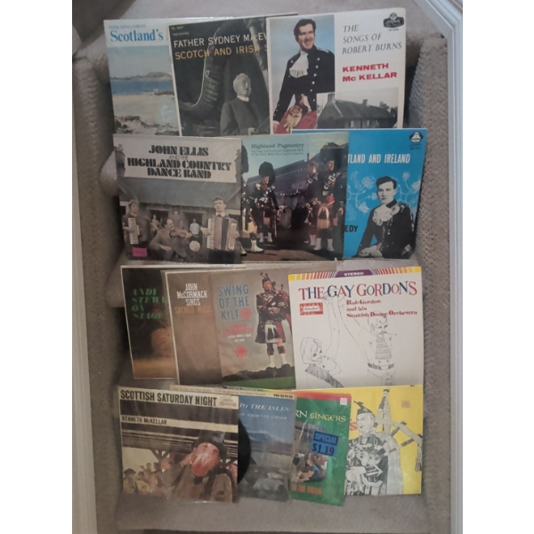 Scottish Song & Bantor - Vinyl Record Collection - Gay Gordons Rob Burns Jack Mcormack & More