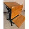 Image 1 : Antique Cast Iron School Desk - 22W, 28D, 28T