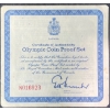 Image 8 : Olympic Coin Proof Set 92.5% Silver 4.32 Troy Ounces