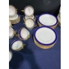 Image 4 : Coalport Spearpoint Cobalt Patterned China, 7 Full Placesettings plus Extras