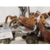 Image 5 : Pair of Vintage Strap-on J.C. Higgins Roller Skates & Purity Grinder