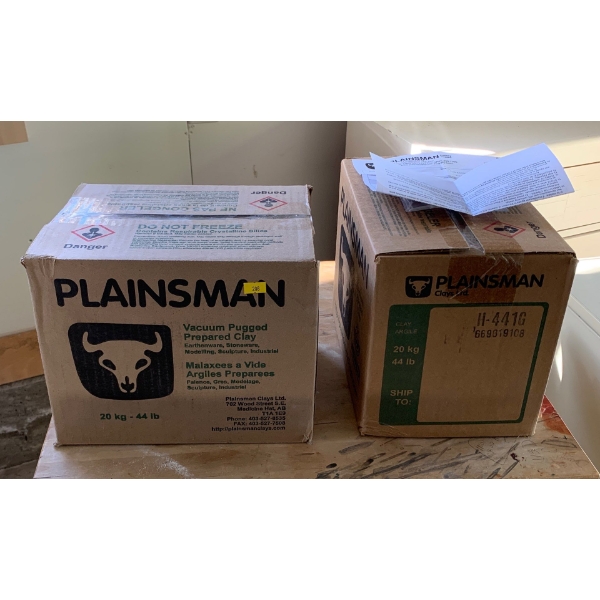 Pair Clay Boxes With Receipt $140.00 NEW