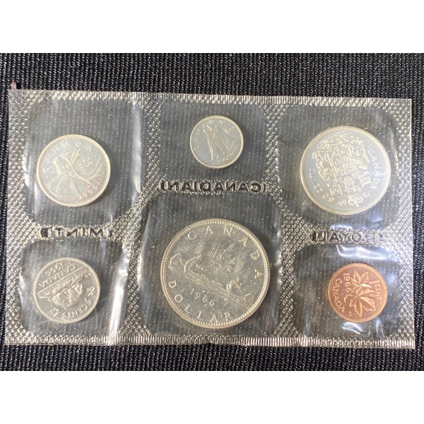 1966 Canadian Silver Uncirculated Coin Set