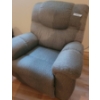 Image 2 : Gray Fabric Recliner Chair with Adjustable Footrest