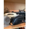 Image 3 : Two Wooden Shelving Unit with Assorted Electronics and Accessories