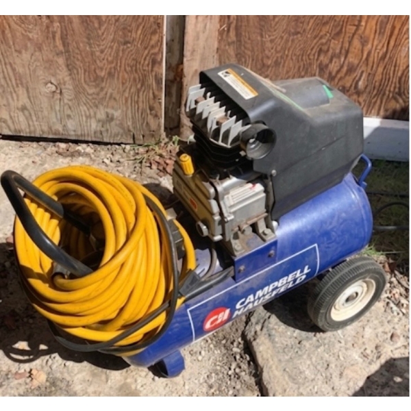 Campbell Hausfeld 8-Gallon Horizontal Air Compressor with Hose