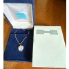 Image 1 : Yellow Gold 14K Stamped Pendant & Chain, Clear Stones, Weighs 3.00g 