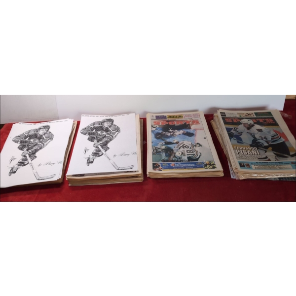 Vintage Gretzky Newspapers and Artwork (Photocopy)