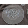 Image 2 : Star/Snowflake Etched Glassware Plates + Cups & Floral Etched Dessert Plates