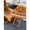 Image 2 :  wood cradle with highchair, small bench and small doll rocking chair