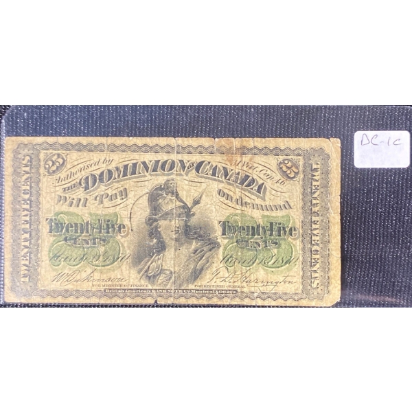 Dominion of Canada 25 Cent Bill